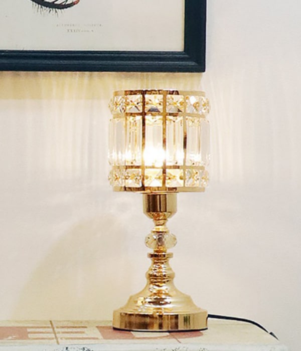안단티노 미니 크리스탈 침실스탠드 (골드, 크롬)
